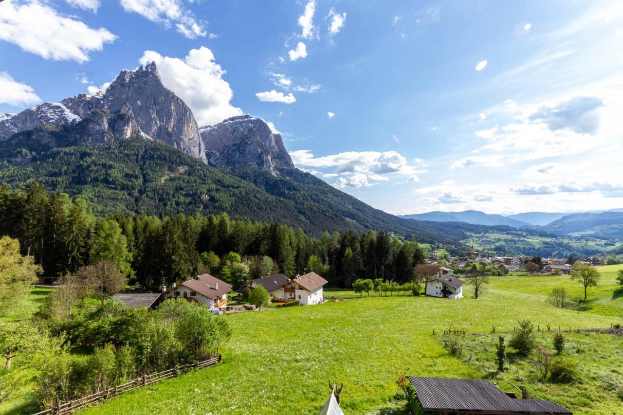 Haus Lohengrin Ferienwohnung 1 Siusi Dış mekan fotoğraf